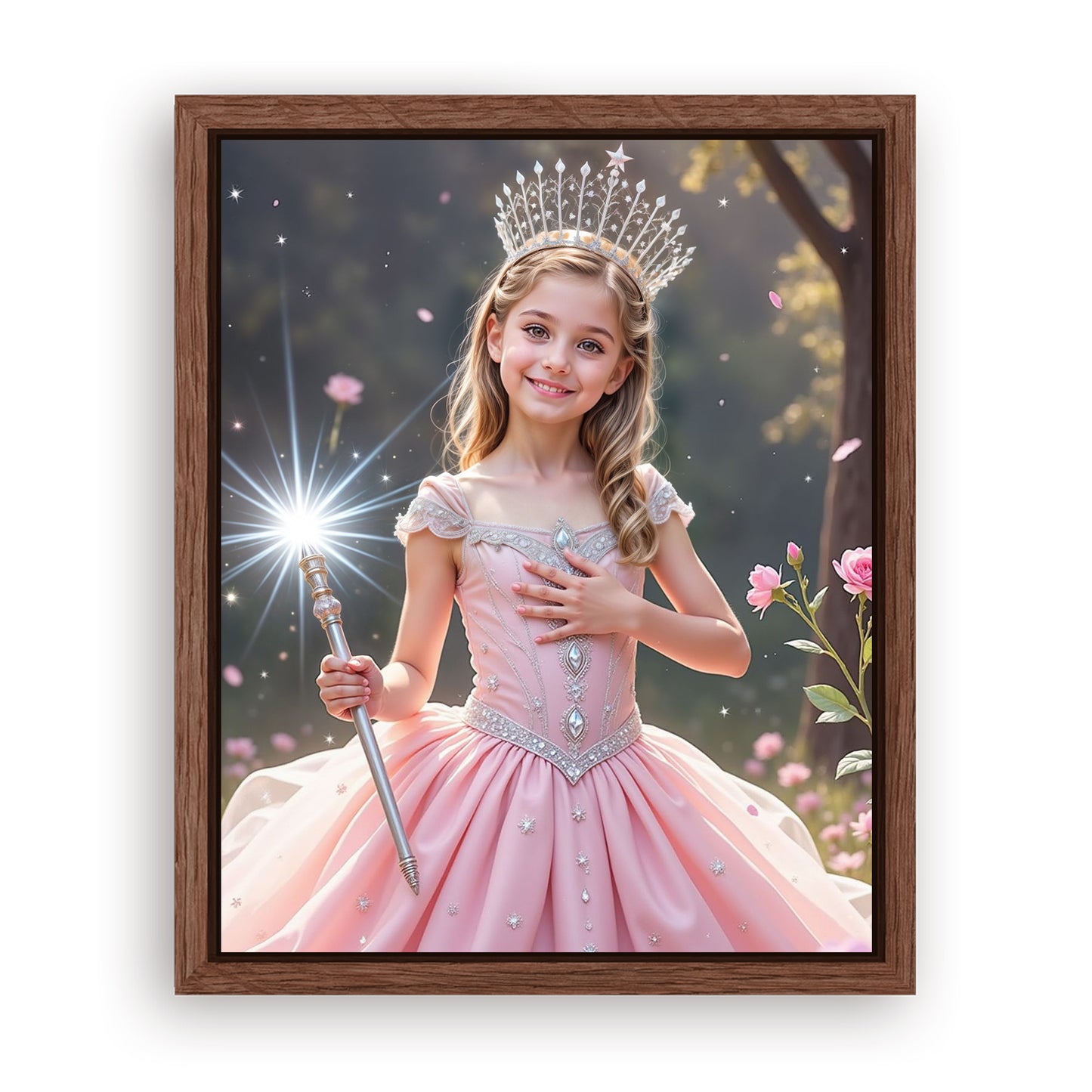 Make Your 10x08 Inches 'The Good Witch of Light' Canvas Even More Special, Add a Beautiful Premium Frame & Make It Truly Gift-Ready!