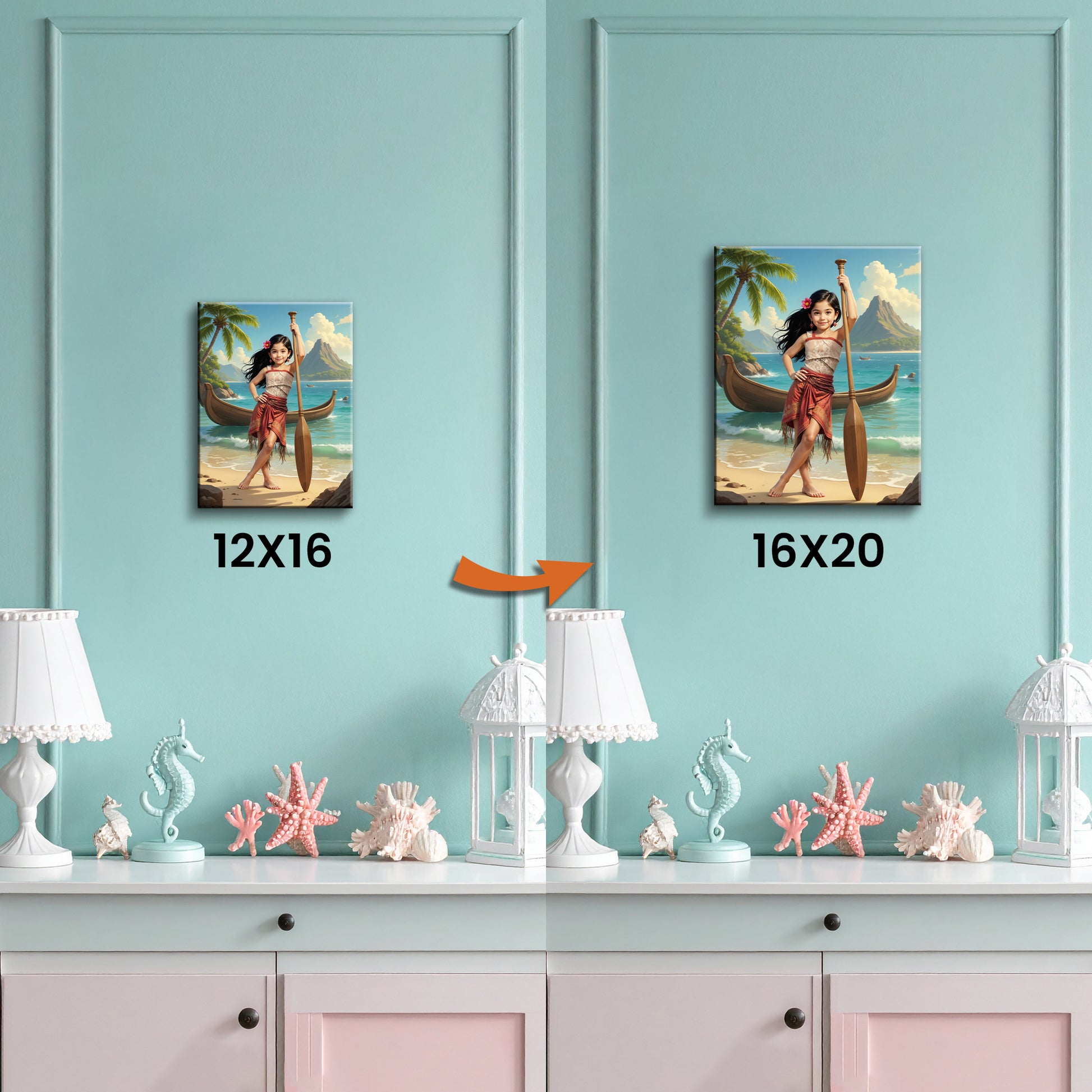 Passez de la toile 30×40 cm à une toile 40×50 cm