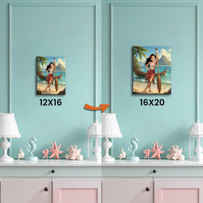 Upgrade deine 30 x 40 cm Leinwand auf eine 40 x 50 cm Leinwand.