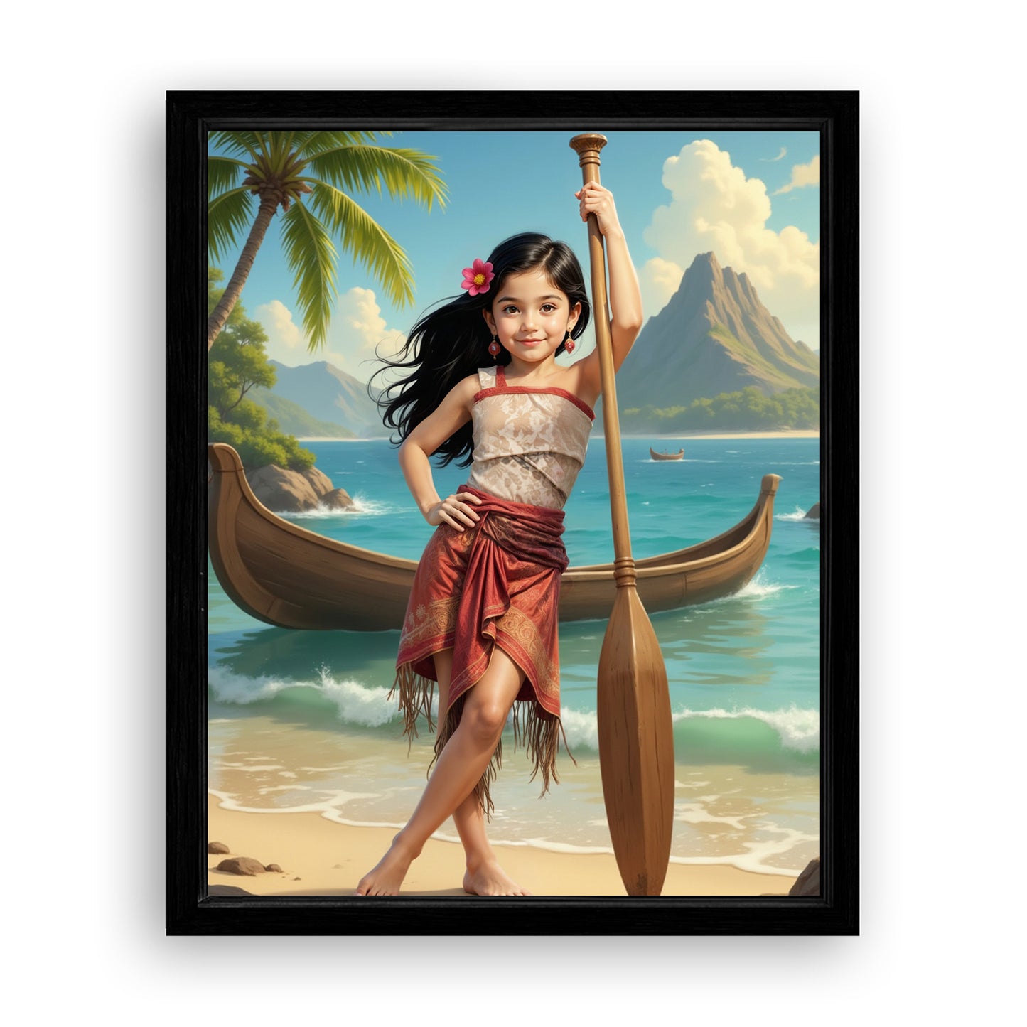 Save 33% When You Add A Frame To Your 16x20 'The Island Princess' Canvas Now
