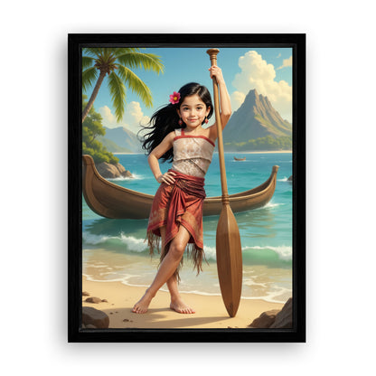 Save 33% When You Add A Frame To Your 12x16 'The Island Princess' Canvas Now