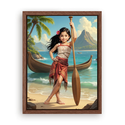 Save 33% When You Add A Frame To Your 12x16 'The Island Princess' Canvas Now