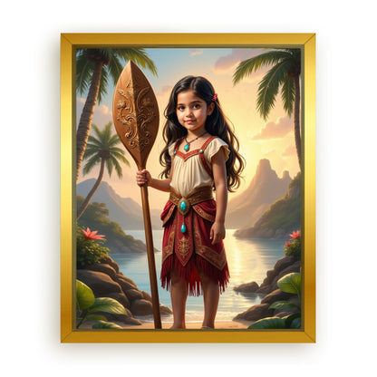 Save 33% When You Add A Frame To Your 10x08 'The Island Princess II' Canvas Now