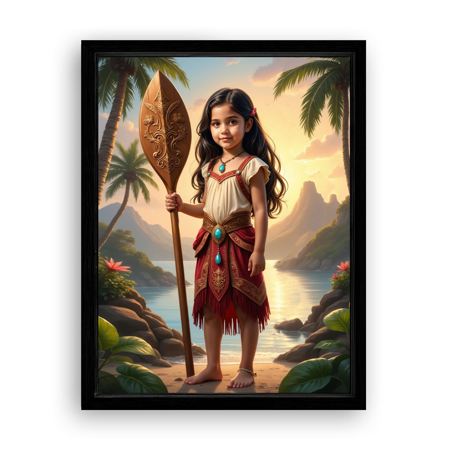 Save 33% When You Add A Frame To Your 12x16 'The Island Princess II' Canvas Now