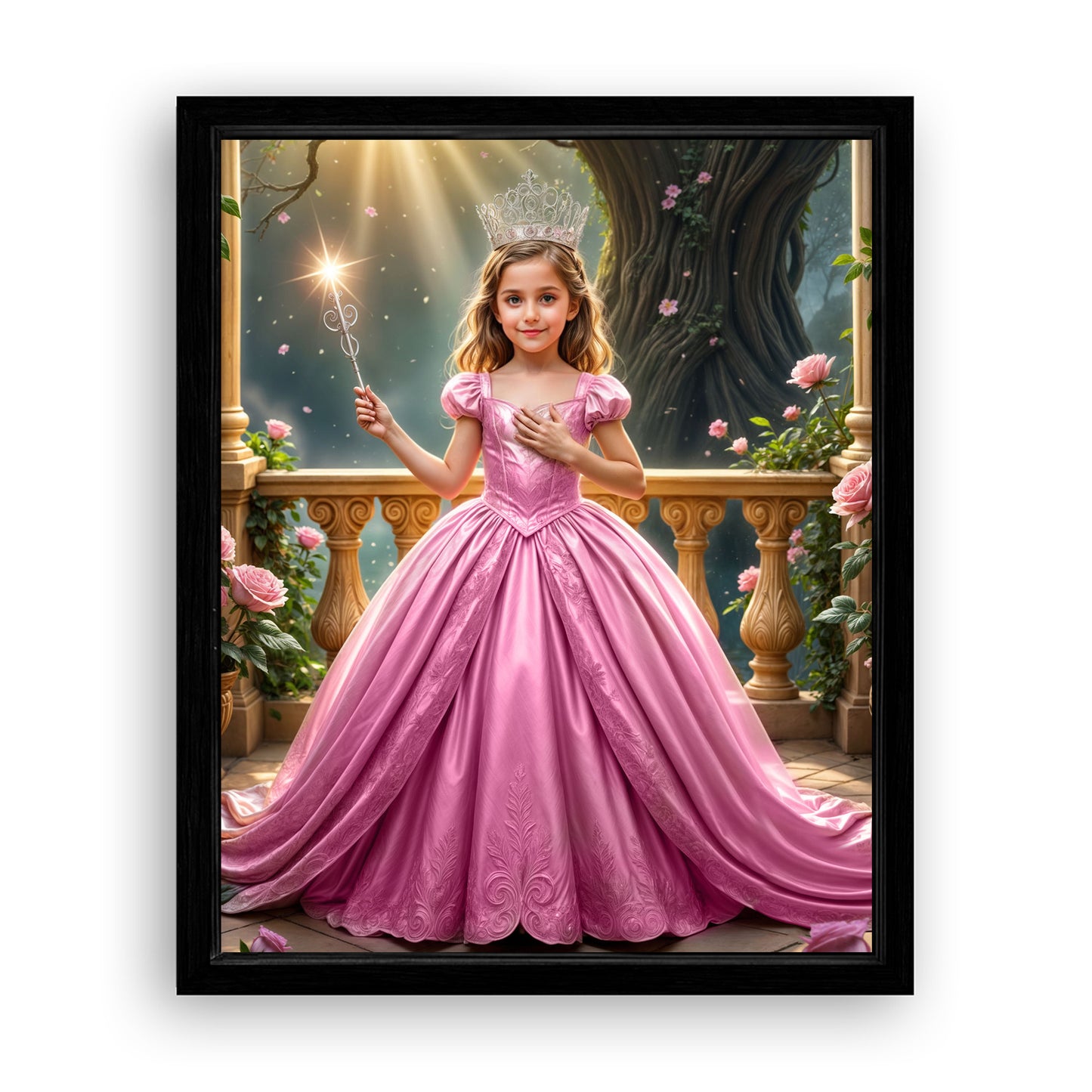 Save 33% When You Add A Frame To Your 16x20 'The Good Witch of Light II' Canvas Now