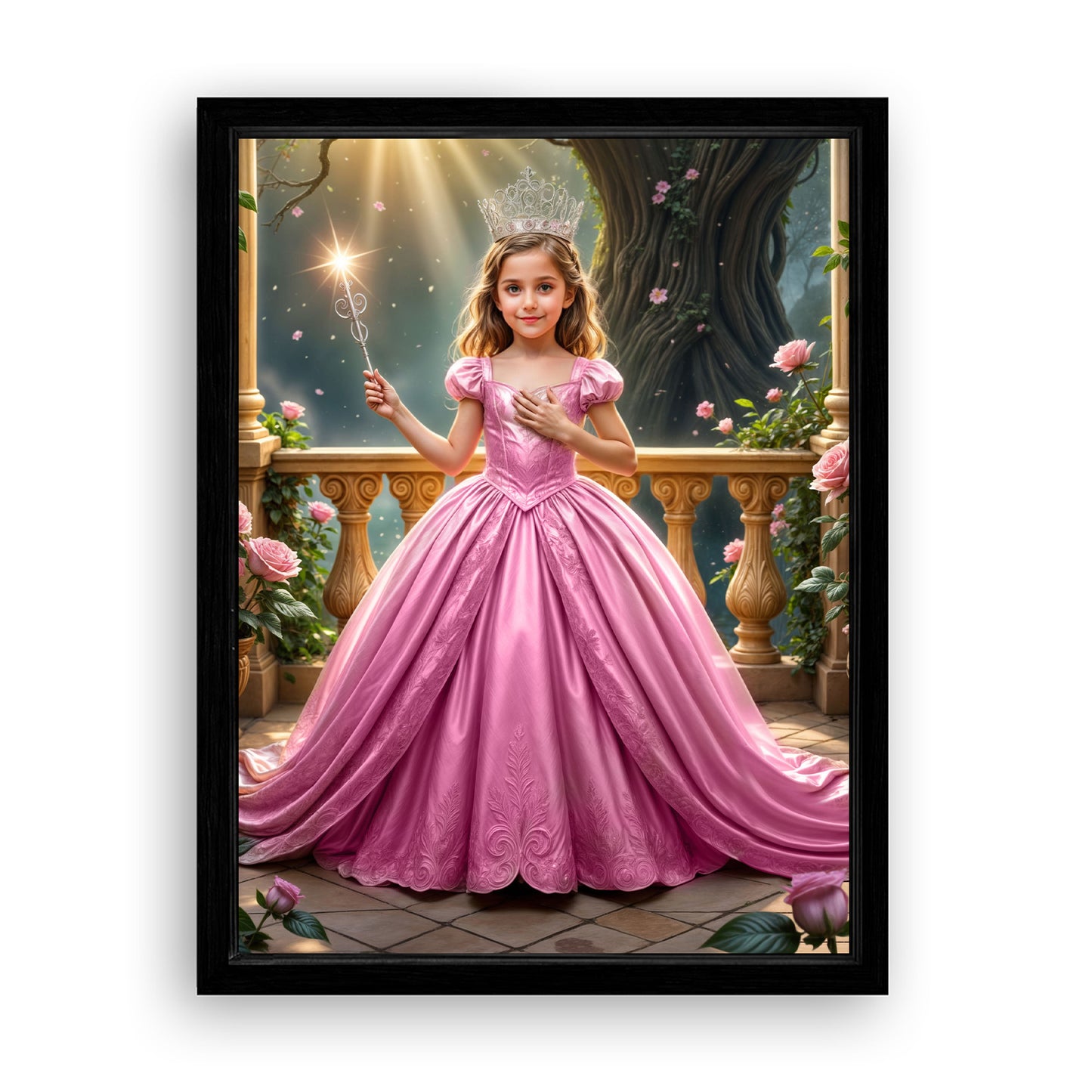 Save 33% When You Add A Frame To Your 18x24 'The Good Witch of Light II' Canvas Now
