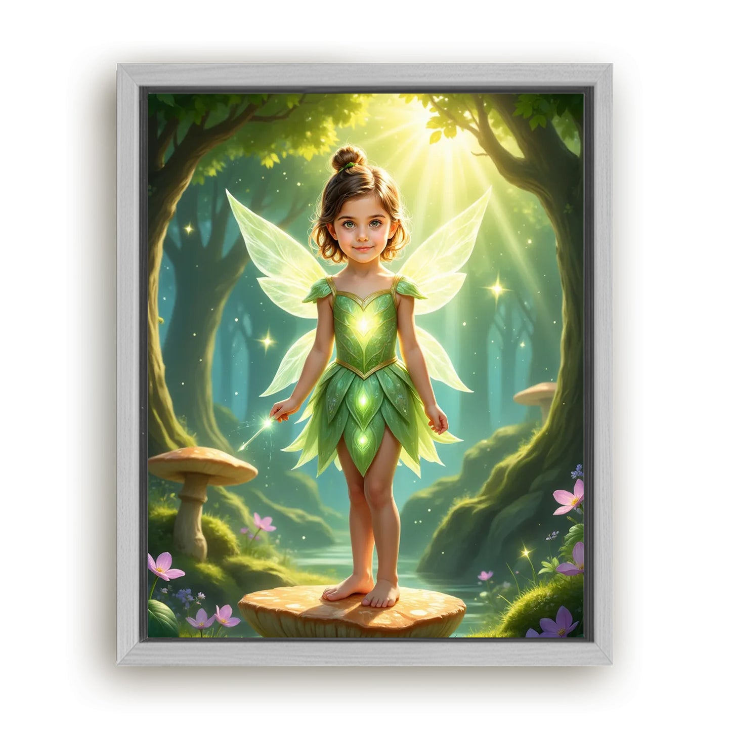 Save 33% When You Add A Frame To Your 16x20 'The Forest Fairy' Canvas Now