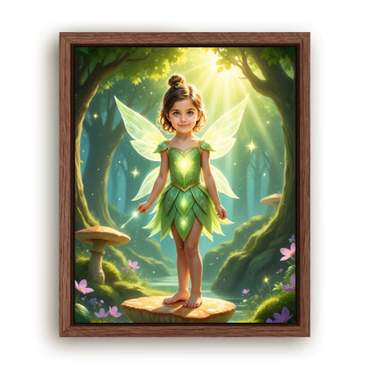Save 33% When You Add A Frame To Your 10x08 'The Forest Fairy' Canvas Now