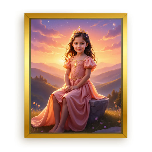Save 33% When You Add A Frame To Your 16x20 'The Princess Glow' Canvas Now