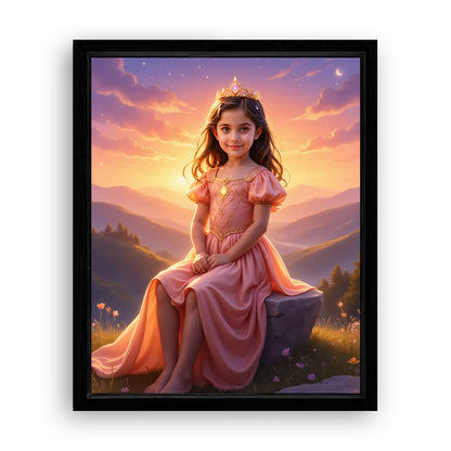 Save 33% When You Add A Frame To Your 16x20 'The Princess Glow' Canvas Now