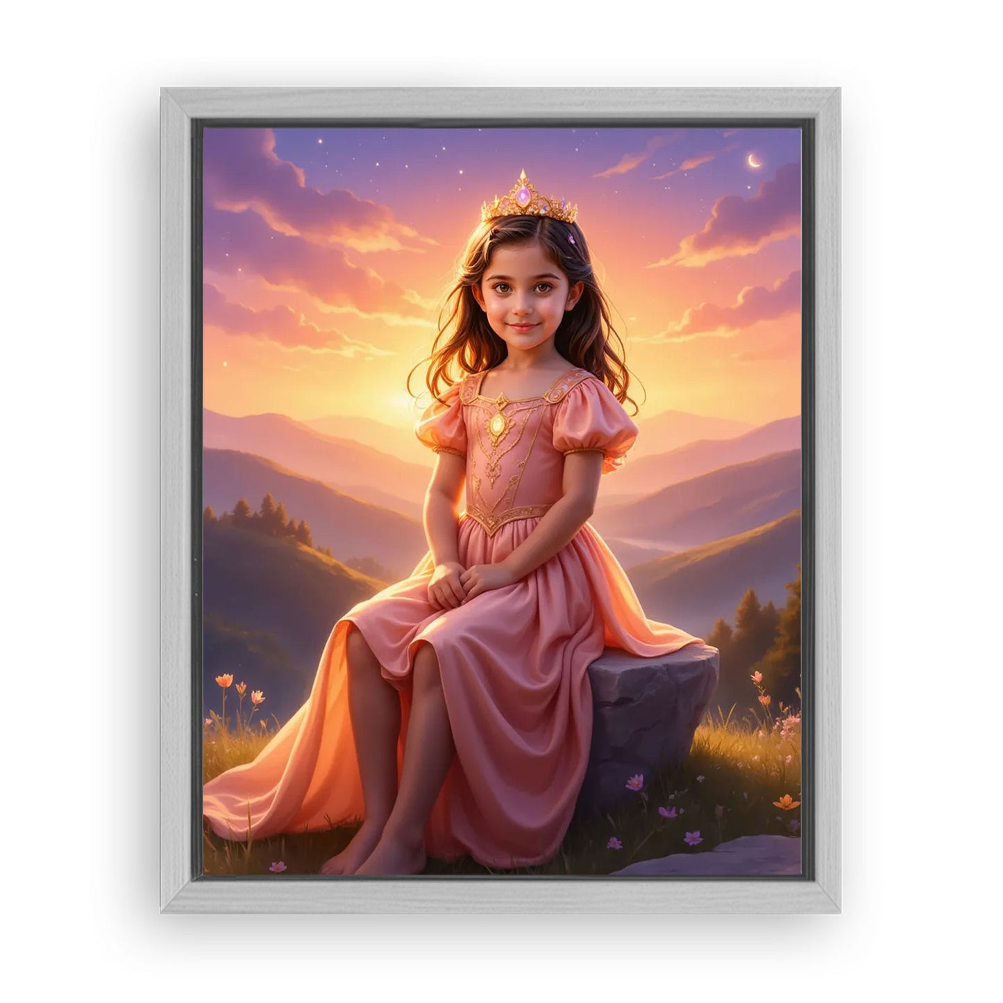 Save 33% When You Add A Frame To Your 16x20 'The Princess Glow' Canvas Now