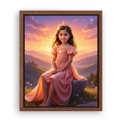 Save 33% When You Add A Frame To Your 16x20 'The Princess Glow' Canvas Now