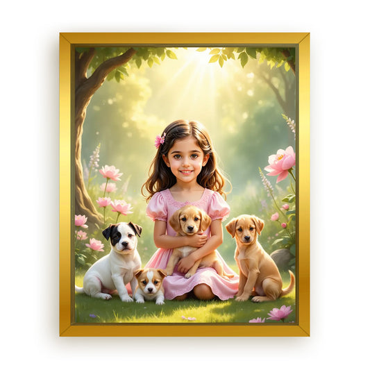 Save 33% When You Add A Frame To Your 10x08 'The Best Buds Canvas Now