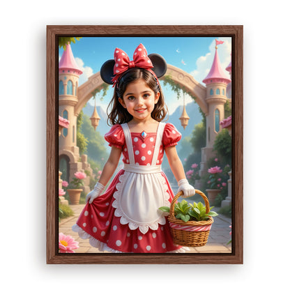 Make Your 10x08 Inches 'The Merry Minnie' Canvas Even More Special, Add a Beautiful Premium Frame & Make It Truly Gift-Ready!