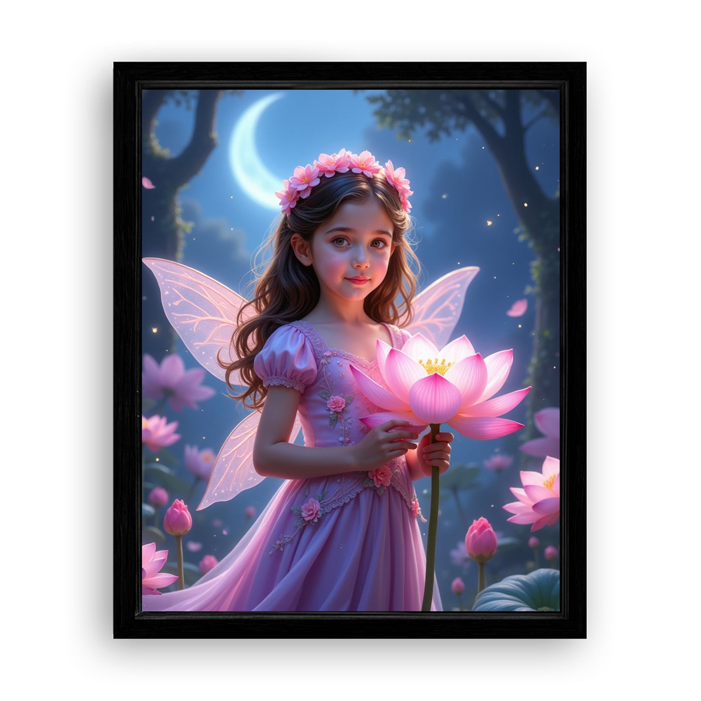 Save 33% When You Add A Frame To Your 16x20 'The Fairy Bloom' Canvas Now