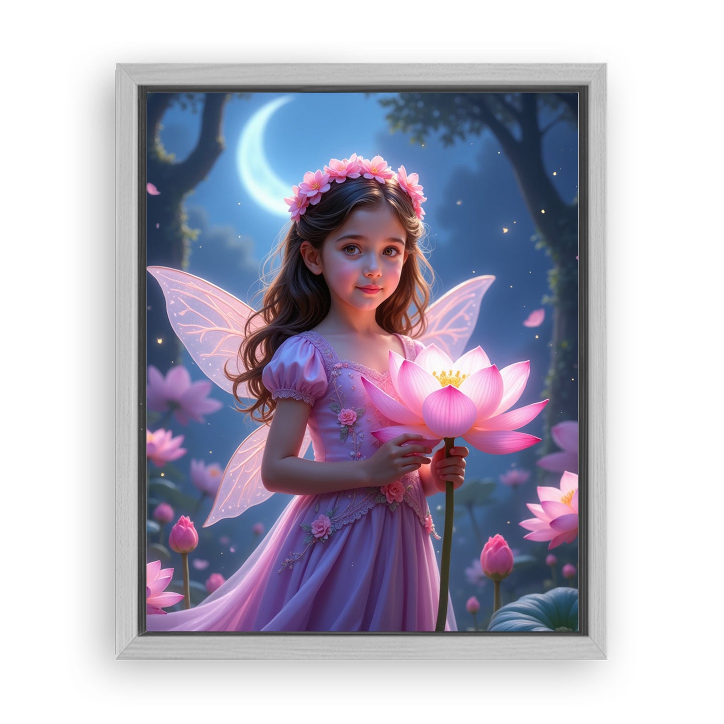 Save 33% When You Add A Frame To Your 16x20 'The Fairy Bloom' Canvas Now