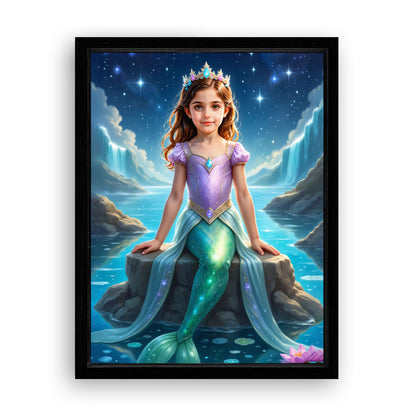 Save 33% When You Add A Frame To Your 18x24 'The Sea Sparkle' Canvas Now
