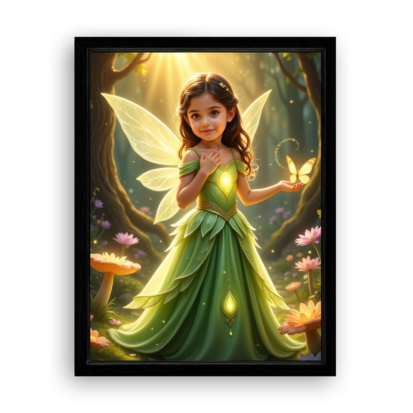 Save 33% When You Add A Frame To Your 12x16 'The Tinker Glow' Canvas Now