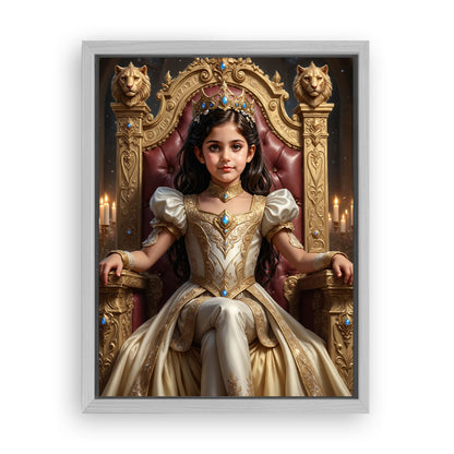 Make Your 18x24 Inches 'The Lionheart Queen' Canvas Even More Special, Add a Beautiful Premium Frame & Make It Truly Gift-Ready!