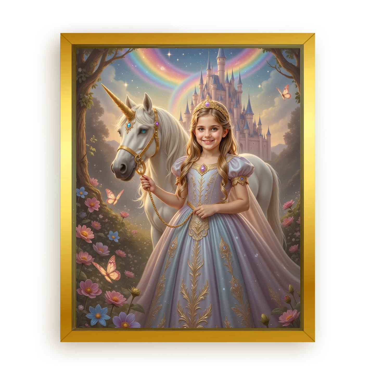 Save 33% When You Add A Frame To Your 10x08 'The Princess of the Magic Woods' Canvas Now
