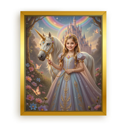Save 33% When You Add A Frame To Your 10x08 'The Princess of the Magic Woods' Canvas Now