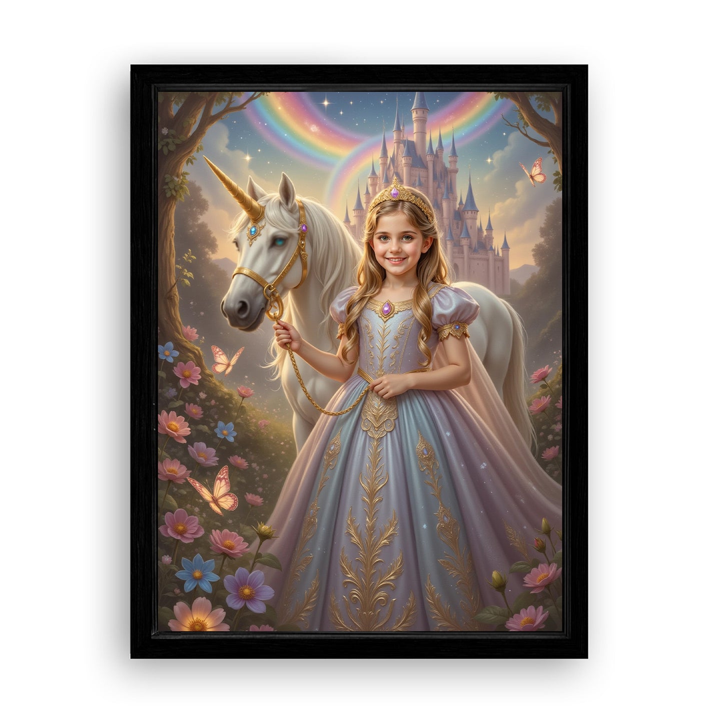 Save 33% When You Add A Frame To Your 18x24 'The Princess of the Magic Woods' Canvas Now