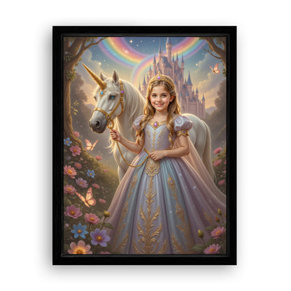 Save 33% When You Add A Frame To Your 18x24 'The Princess of the Magic Woods' Canvas Now