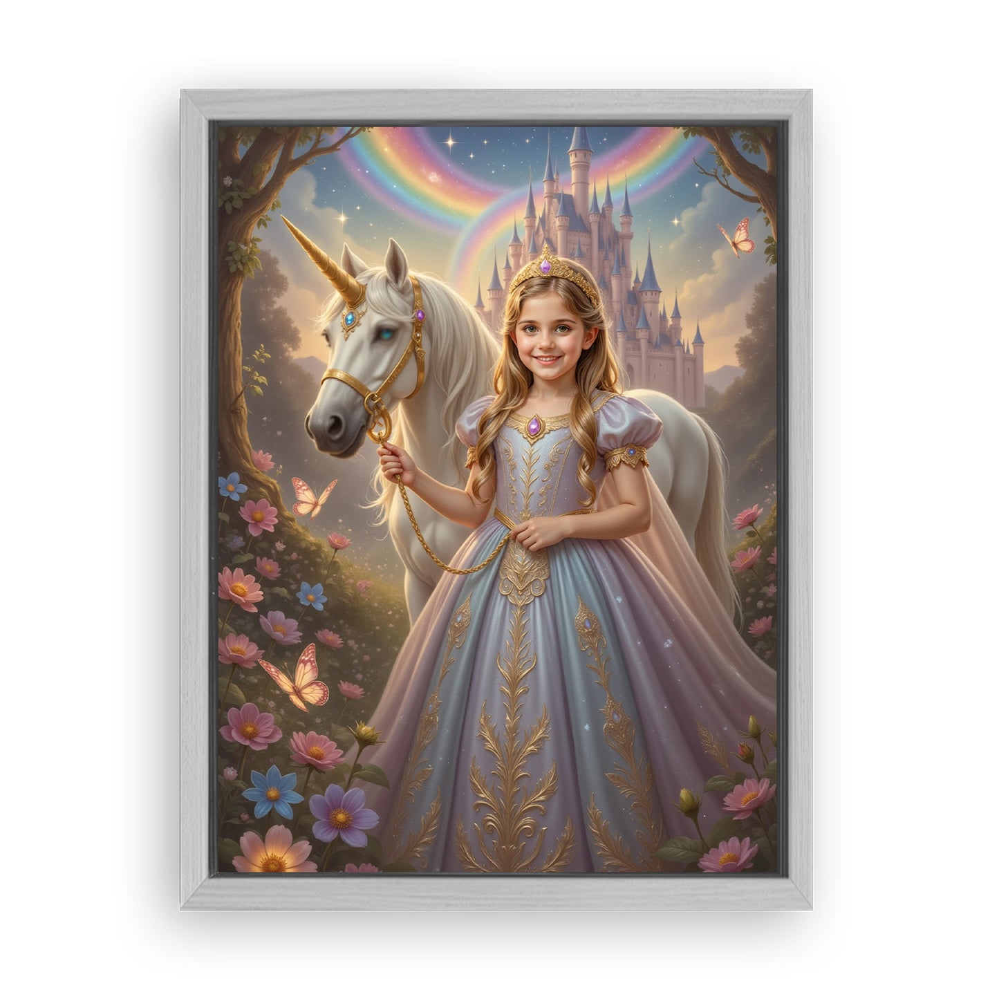 Save 33% When You Add A Frame To Your 18x24 'The Princess of the Magic Woods' Canvas Now