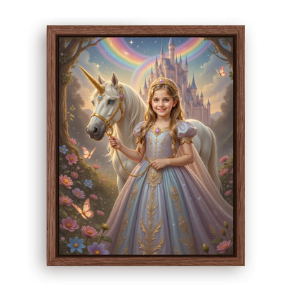 Save 33% When You Add A Frame To Your 10x08 'The Princess of the Magic Woods' Canvas Now