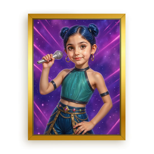 Save 33% When You Add A Frame To Your 18x24 'K-Pop Queen The Starwave' Canvas Now