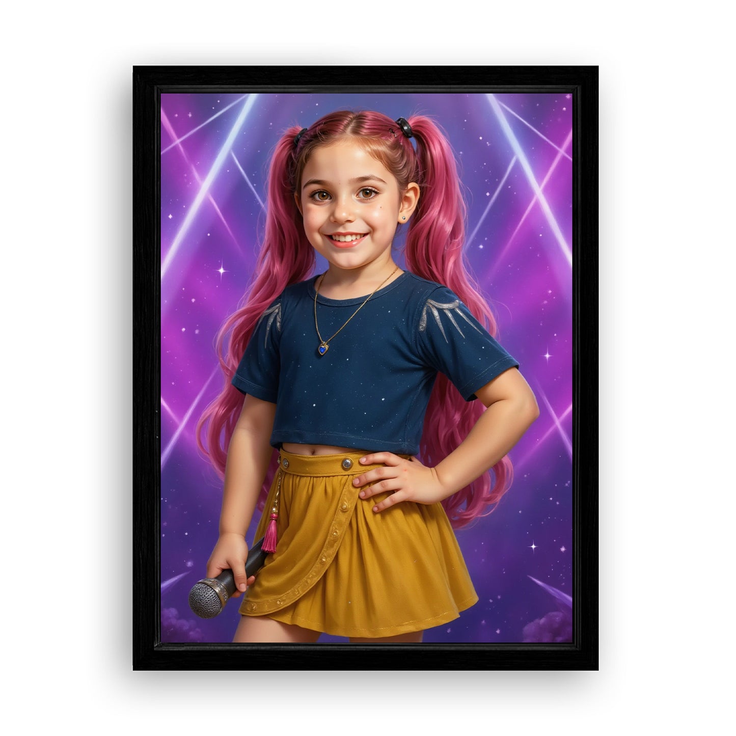 Save 33% When You Add A Frame To Your 12x16 'K-Pop Queen The Pink Comet' Canvas Now