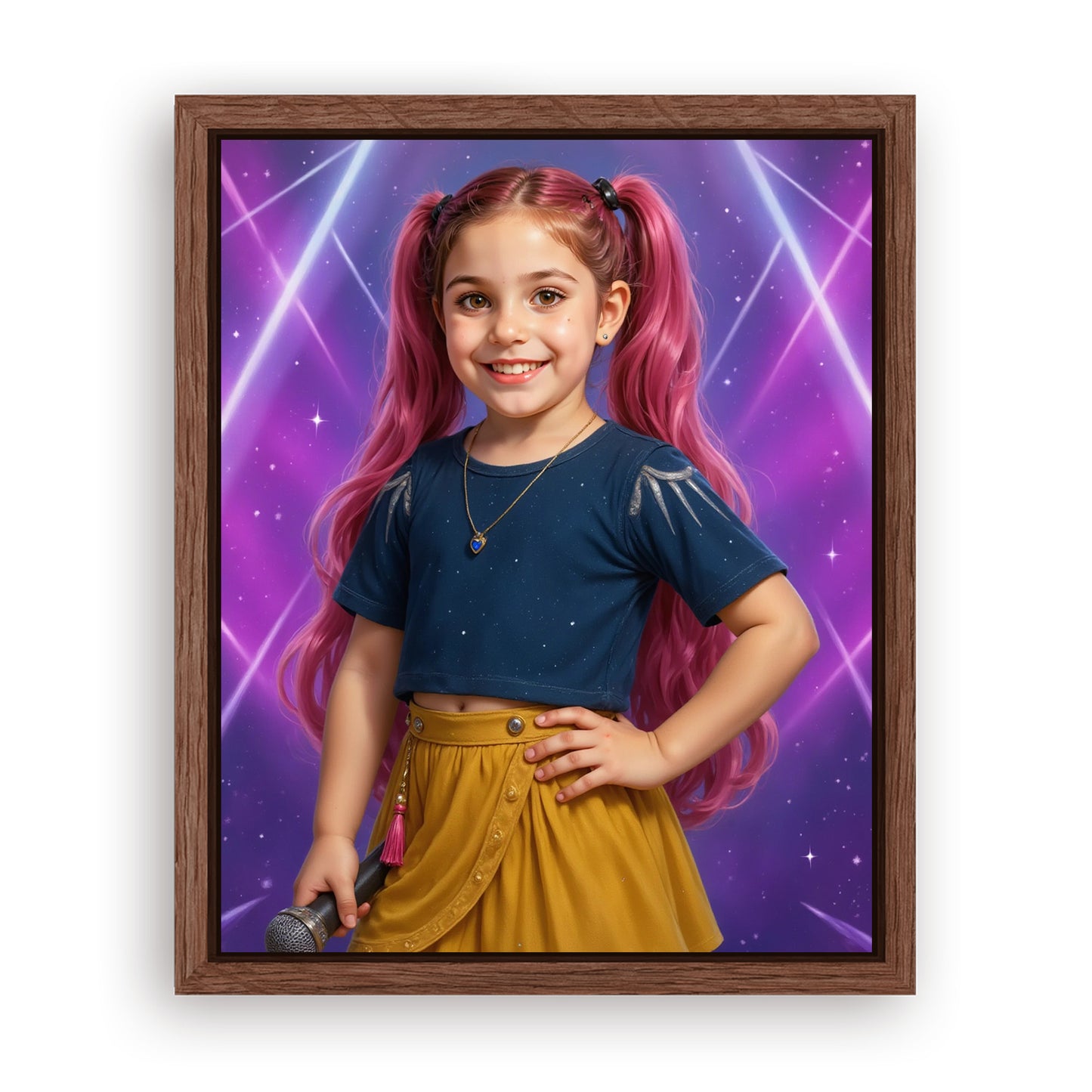 Save 33% When You Add A Frame To Your 10x08 'K-Pop Queen The Pink Comet' Canvas Now