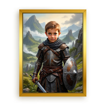 Make Your 12x16 Inches 'The Celtic Chieftain' Canvas Even More Special, Add a Beautiful Premium Frame & Make It Truly Gift-Ready!