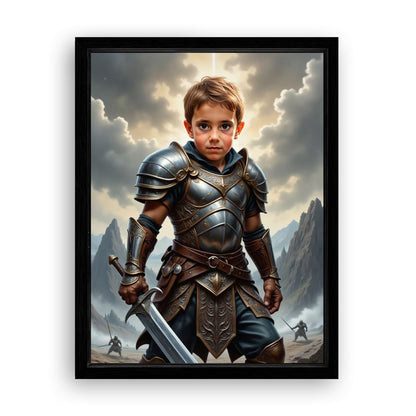 Save 33% When You Add A Frame To Your 12x16 'The Barbarian Warlord' Canvas Now