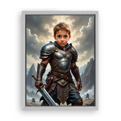 Save 33% When You Add A Frame To Your 18x24 'The Barbarian Warlord' Canvas Now