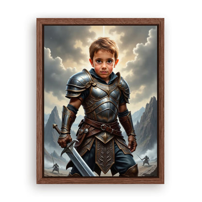 Save 33% When You Add A Frame To Your 18x24 'The Barbarian Warlord' Canvas Now