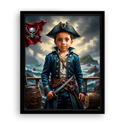 Make Your 16x20 Inches 'The Daring Pirate Captain' Canvas Even More Special, Add a Beautiful Premium Frame & Make It Truly Gift-Ready!