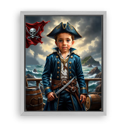 Make Your 16x20 Inches 'The Daring Pirate Captain' Canvas Even More Special, Add a Beautiful Premium Frame & Make It Truly Gift-Ready!