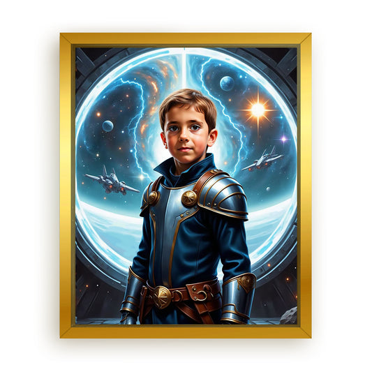 Make Your 16x20 Inches 'The Galactic Admiral' Canvas Even More Special, Add a Beautiful Premium Frame & Make It Truly Gift-Ready!