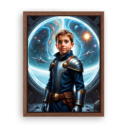 Make Your 18x24 Inches 'The Galactic Admiral' Canvas Even More Special, Add a Beautiful Premium Frame & Make It Truly Gift-Ready!