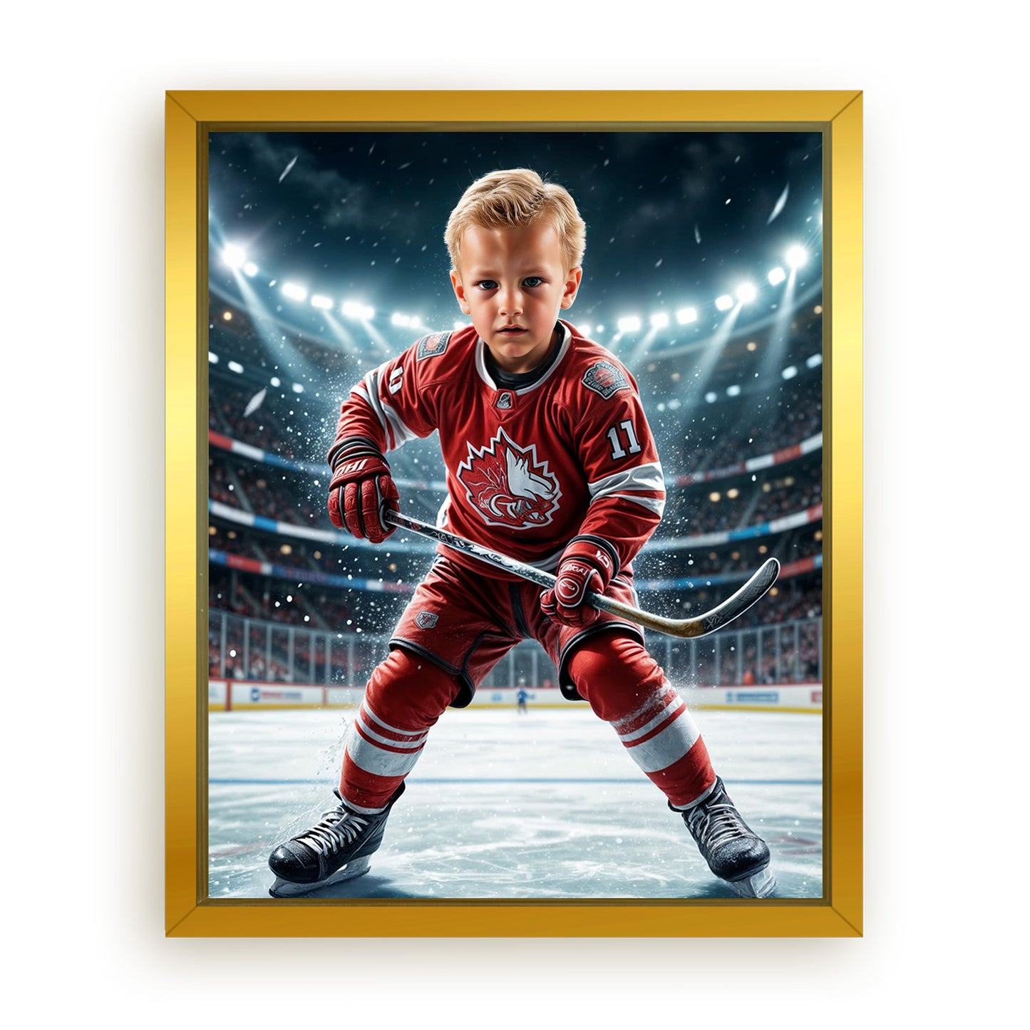 Save 33% When You Add A Frame To Your 10x08 'The Firefighter Hero' Canvas Now