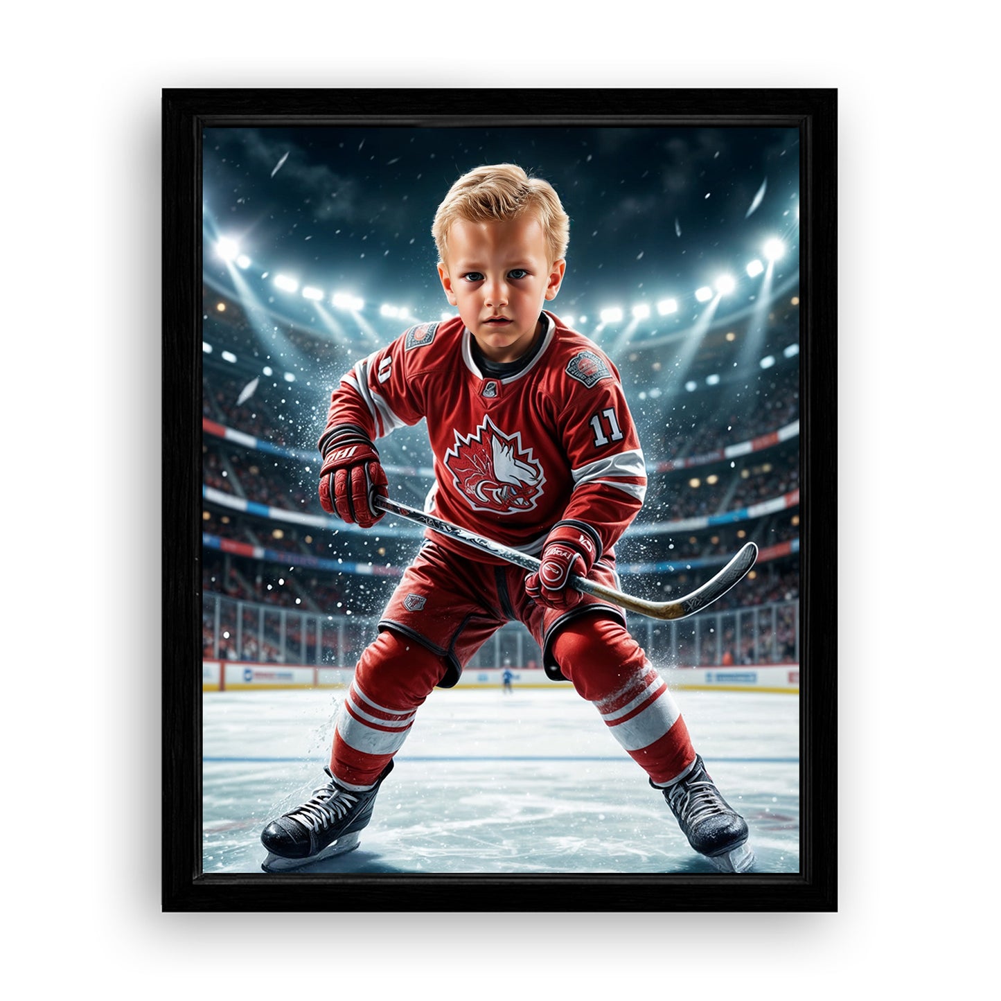 Save 33% When You Add A Frame To Your 10x08 'The Firefighter Hero' Canvas Now