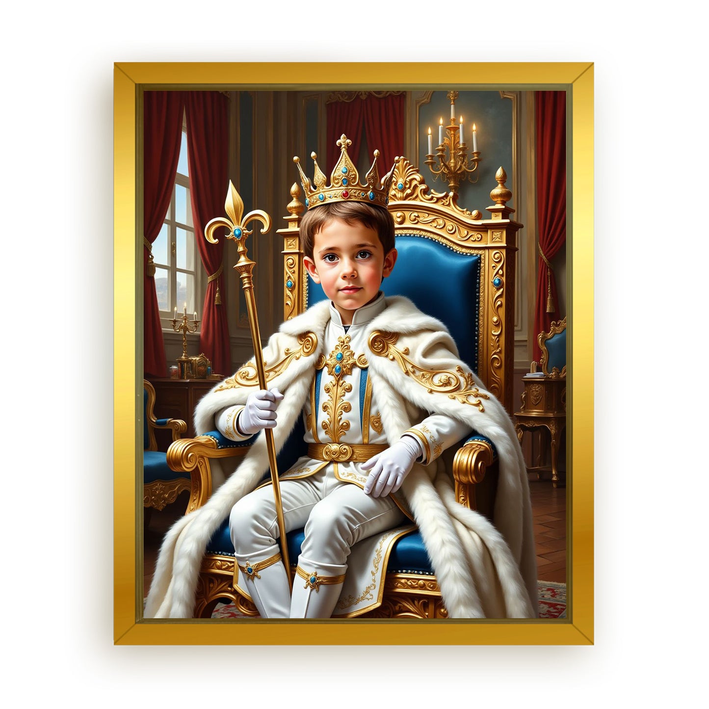 Save 33% When You Add A Frame To Your 16x20 'The Young Prince' Canvas Now