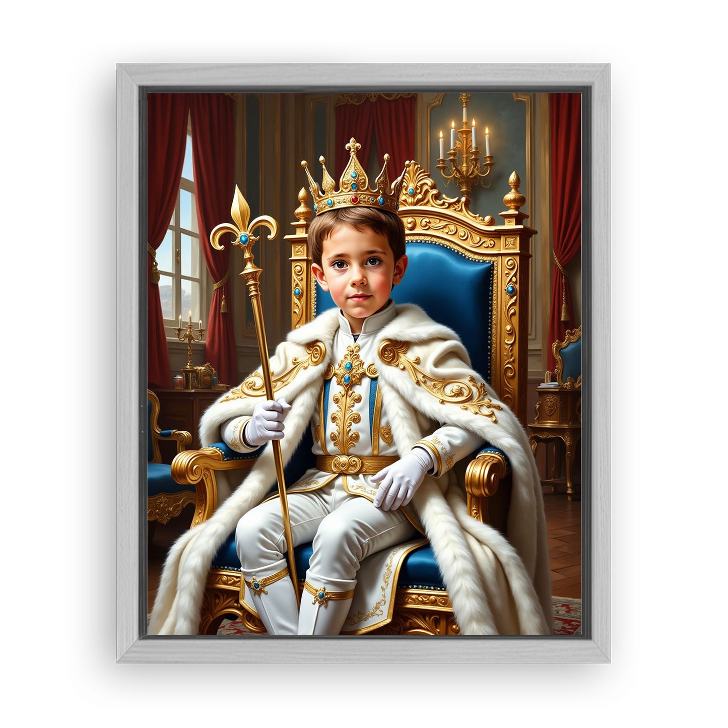 Save 33% When You Add A Frame To Your 16x20 'The Young Prince' Canvas Now