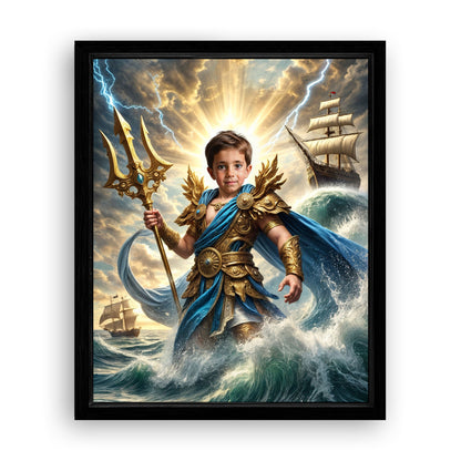 Make Your 16x20 Inches 'Poseidon' Canvas Even More Special, Add a Beautiful Premium Frame & Make It Truly Gift-Ready!