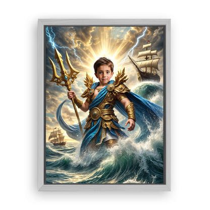 Make Your 12x16 Inches 'Poseidon' Canvas Even More Special, Add a Beautiful Premium Frame & Make It Truly Gift-Ready!