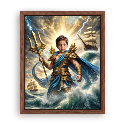 Make Your 10x08 Inches 'Poseidon' Canvas Even More Special, Add a Beautiful Premium Frame & Make It Truly Gift-Ready!