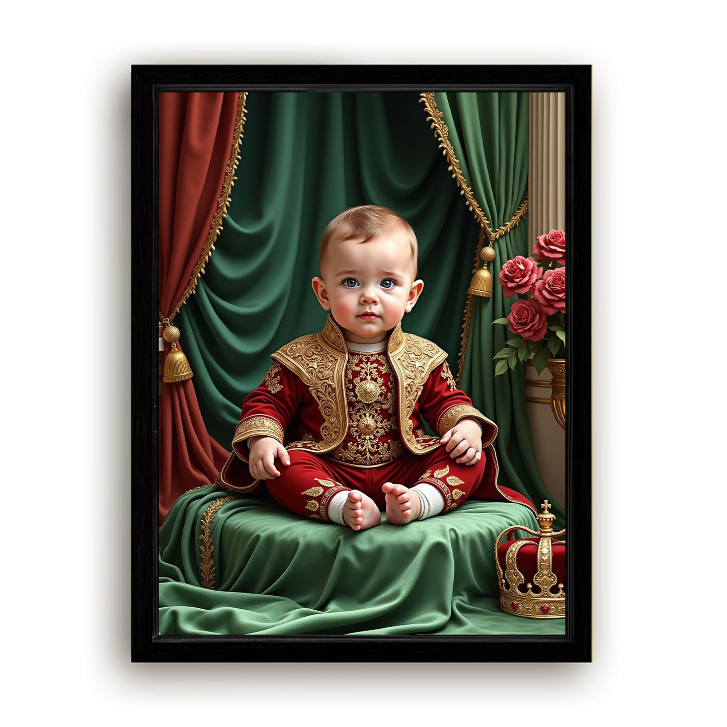 Save 33% When You Add A Frame To Your 18x24 'The Royal Baby' Canvas Now