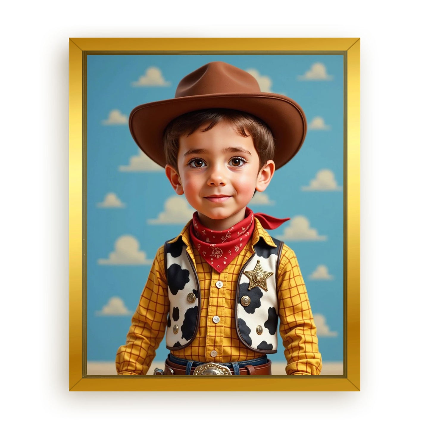 Save 33% When You Add A Frame To Your 16x20 'The Wild West Kid' Canvas Now