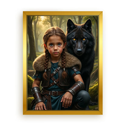 Save 33% When You Add A Frame To Your 12x16 'The Beast Brother' Canvas Now